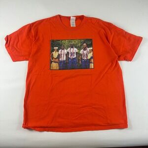 VTG Chicago Bears T Shirt XL Orange Lance Briggs Harris Vasher Pro Bowl 2006